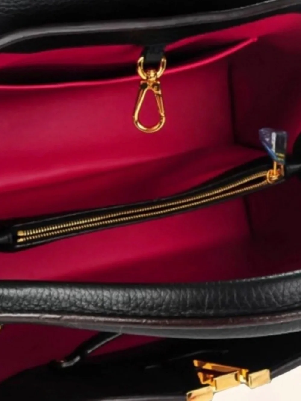 Louis Vuitton Capucines MM in Black Taurillon Leather and Gold Hardware